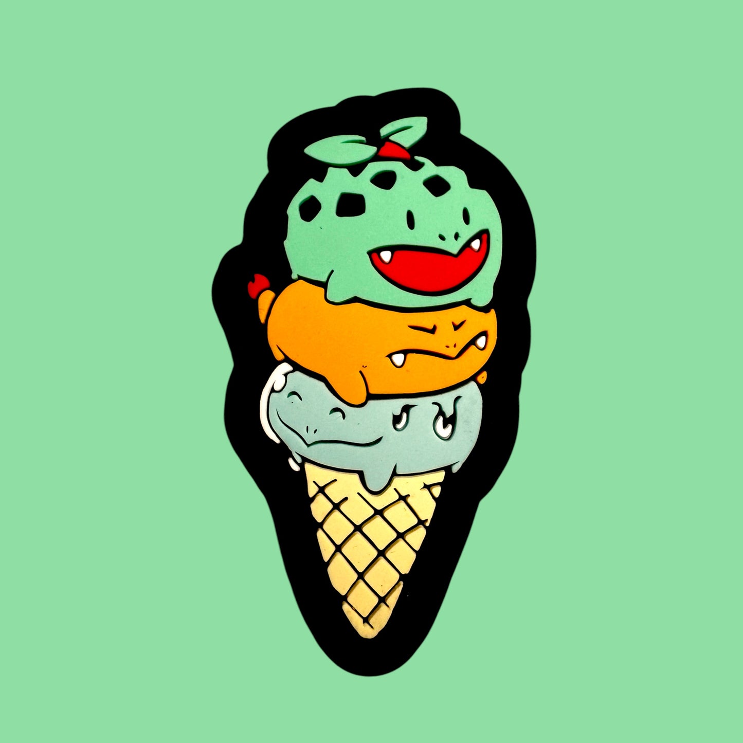 Poke Ice Cream Cone Patch